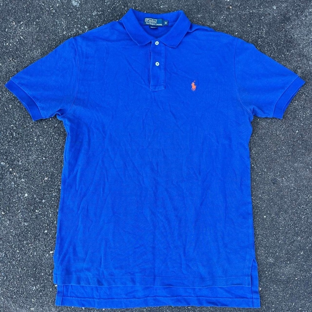 Polo Ralph Lauren Classic Blue & Orange Polo size M